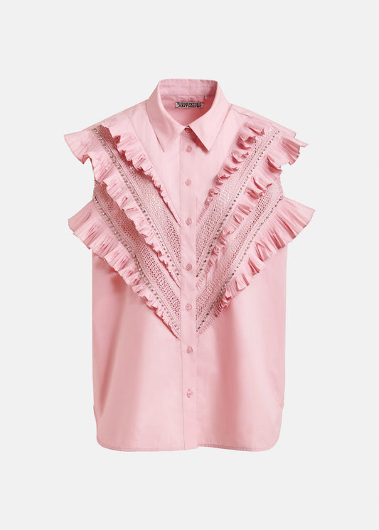 Jeandarlene Sleeveless Shirt - Seashell Pink
