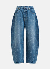 Jo1 Barrel Leg Jeans - Quiet Pool