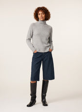 DONDUP - Polo Neck in Wool and Cashmere